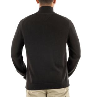 Pull 1/4 Zip Noir Homme Tommy Hilfiger Light vue 2