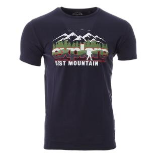 T-shirt Marine Homme Best Mountain 2002 pas cher
