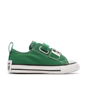 Baskets Vertes Garçon Converse All Star Sketch vue 2
