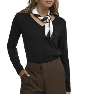 T-shirt Manches Longues Noir Femme JDY Rex vue 0