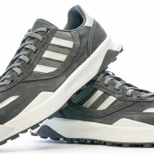 Baskets Grise Homme Adidas Indoor vue 0