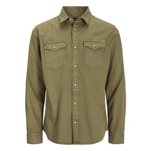 Chemise Kaki Homme Jack & Jones Heridan vue 3