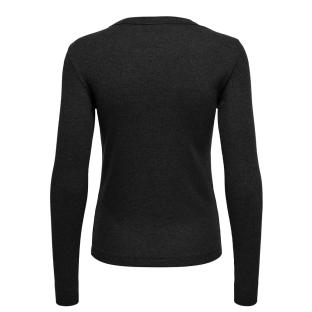 T-Shirt Manches Longues Noir Femme JDY Lucky vue 2