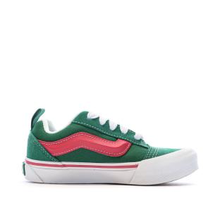 Baskets Verte/Rose Fille Vans Knu Skool vue 2