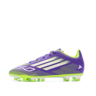 Adidas F50 Club FG/MG Junior-Fußballschuhe, violett/gelb Ansicht 0