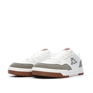 Baskets Blanches/Taupes Homme Kappa Logo Manis vue 6