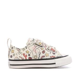 Baskets Crème à Motifs Fille Converse Chuck Taylor vue 2