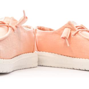 Chaussures Orange Femme Hey Dude Wendy Stretch vue 7