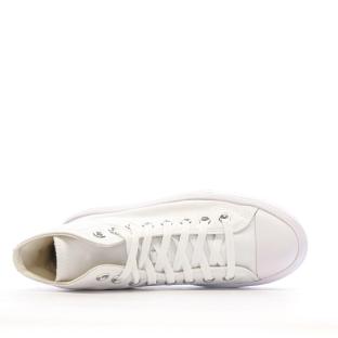 Baskets Blanches Femme Converse Chuck Taylor All Star Move 568498C vue 4