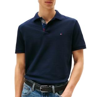 Polo Marine Homme Tommy Hilfiger Placket vue 0