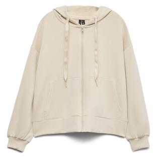 Sweat Zippé Beige Femme Vero Moda Hali vue 0