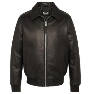 Blouson Cuir Marron Homme Schott LCDETROIT vue 0