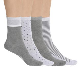 X4 Paires de Chaussettes Gris Homme Dim D08LO pas cher