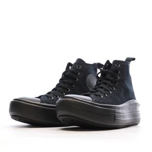 Baskets Noires Fille Converse All Star Move vue 6