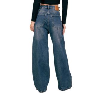 Jean Baggy Bleu Femme Monday Premium Wide Leg vue 2