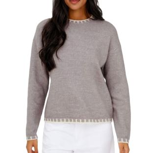 Pull Gris Clair/Beige Femme JDY Silja pas cher