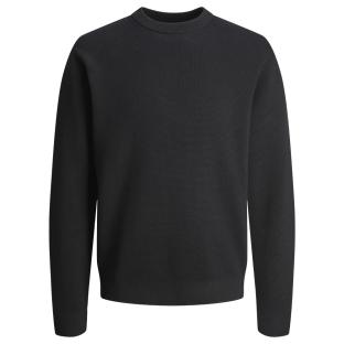 Pull Noir Homme Jack & Jones Stitch pas cher