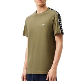 T-shirt Kaki Homme Lacoste TH7404 vue 0