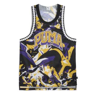 Débardeur Violet/Jaune Homme Puma Rival Rage Aop Mesh vue 0