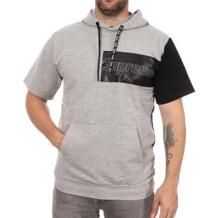 T-shirt Gris/Noir Homme Supreme Poek pas cher