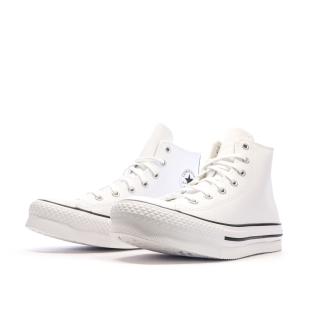 Baskets Blanches Fille Converse All Star Eva Lift vue 6