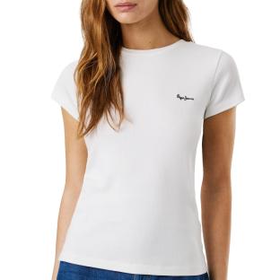 T-Shirt Blanc Femme Pepe jeans PL506037 vue 0