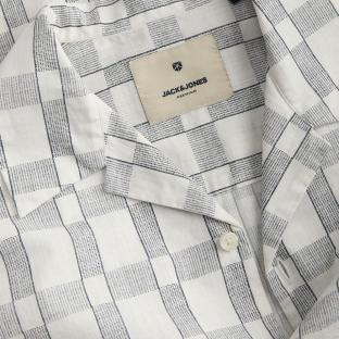 Chemise Blanc/Marine Homme Jack & Jones Kevin vue 3