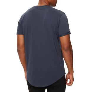 T-shirt Gris Homme Calvin Klein Jeans Badge Turn Up J30J323482 vue 2