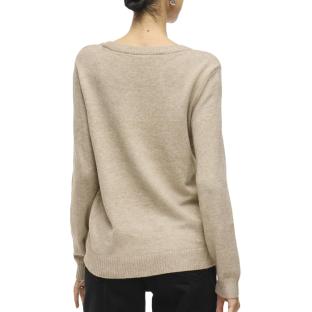 Pull Beige Beige Femme Vila Viril vue 2