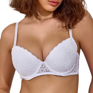 Soutien-Gorge Blanc Femme Les Petites Bombes Mona pas cher