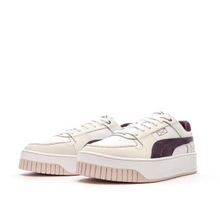 Chaussures Beige/Bordeaux Femme Puma Carina Street VTG vue 6