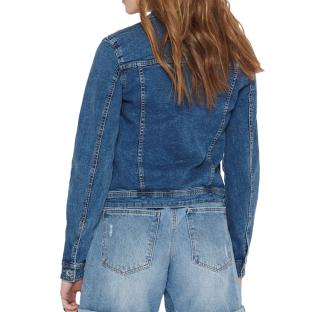 Veste en Jean Bleu Femme Only Tia vue 2