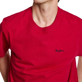 T-shirt Rouge Homme Pepe jeans Contrast vue 2