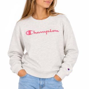 Sweat Gris Fille Champion Signature Crew vue 0