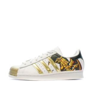 Baskets Blanches Mixte Adidas Superstar Yu-Gi-Oh pas cher