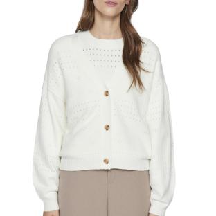 Gilet Blanc Femme Vila Viril Vneck vue 0