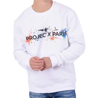 Sweat Blanc Homme Project X Paris 2220136 pas cher