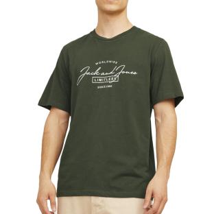 T-Shirt Kaki Homme Jack & Jones Ferris pas cher