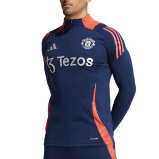 Manchester United Sweat Training 1/4 zip Marine Adidas Tiro 24 pas cher