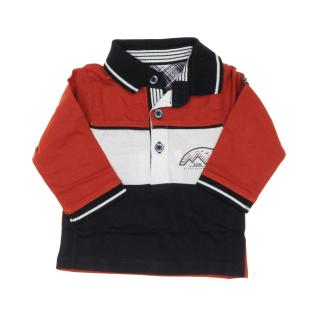 Polo Manches Longues Terracotta Garçon EOM Etrio pas cher