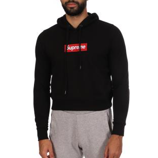 Sweat à Capuche Noir Homme Supreme Grip Patty pas cher