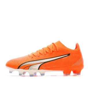 Chaussures de football Orange Homme Puma Ultra Match Fg/ag pas cher