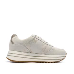 Baskets à plateforme Beige Femme Geox Kency vue 2