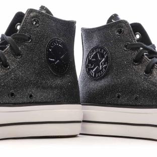 Baskets Noires Femme Converse Chuck Taylor All Star Lift A05436C vue 7