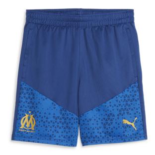 OM Short de Foot Bleu Homme Puma Training 2023/24 pas cher