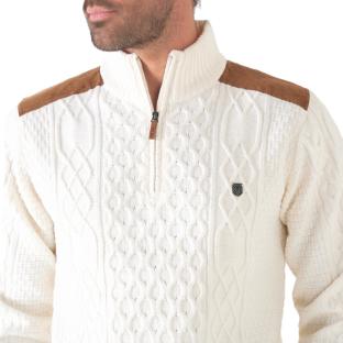Pull Écru Homme RMS26 Irlandais vue 0