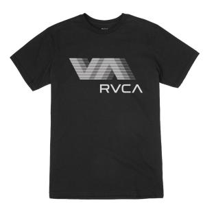 T-shirt Noir Homme RVCA Blur pas cher