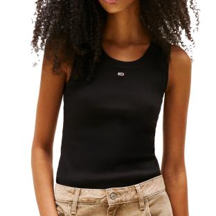Débardeur Noir Femme Tommy Hilfiger Essential BDS pas cher