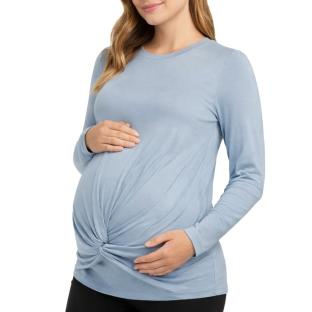 T-Shirt Bleu Femme Mamalicious Macy vue 0