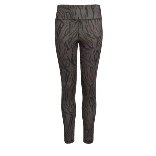Legging Gris Zèbre Fille 7/8 Adidas Tight pas cher